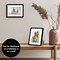 Americanflat Picture Frame with Mat - Modern Design, Shatter-Resistant Glass, Dual Sawtooth Hangers, Ideal for Home and Office Decor